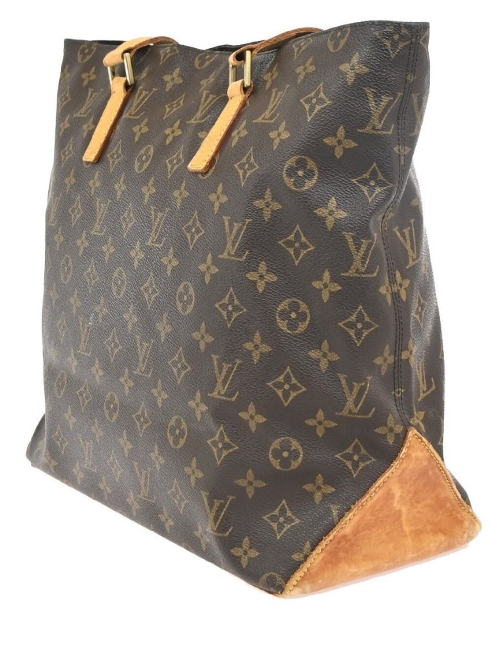 LOUIS VUITTON Cabas Mezzo Shoulder Bag Monogram Leather Brown GHW M51151 77ZA363 - Picture 4 of 15